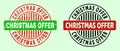 CHRISTMAS OFFER Round Bicolour Watermarks - Grunge Surface