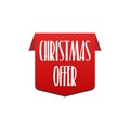 Christmas offer special offer best price Label.