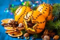 Christmas oranges,spices and nuts