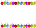 Christmas Ornamanets Border