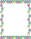 Christmas ornament border with vector available Royalty Free Stock Photo