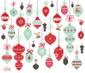 Christmas Ornament Collections Royalty Free Stock Photo