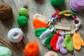 Christmas ornament, colorful, mitten, Xmas, glove Royalty Free Stock Photo