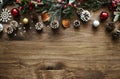 Christmas ornament design space wallpaper Royalty Free Stock Photo