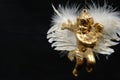 Christmas ornament - Golden Angel, Final part VI Royalty Free Stock Photo