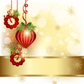 Christmas Ornament Greeting Card Royalty Free Stock Photo