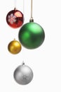 Christmas ornament over white Royalty Free Stock Photo