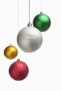Christmas ornament over white Royalty Free Stock Photo