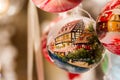 Christmas ornament with semi-timbered house