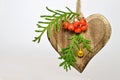 Christmas ornament:Wooden heart