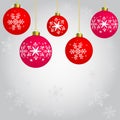 Christmas ornaments hanging Royalty Free Stock Photo