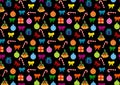 Christmas ornaments pattern wallpaper background Royalty Free Stock Photo