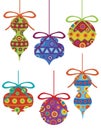 Christmas Ornaments with Tribal Motifs