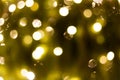 Christmas outdoor decorations turned into a nice shining bokeh background