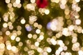 Christmas outdoor decorations turned into a nice shining bokeh background