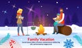 Christmas Outdoor Family Party Advertising Poster