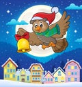 Christmas owl theme image 4 Royalty Free Stock Photo