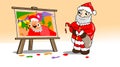 Christmas-painting-santa
