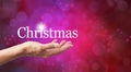 Christmas in the palm of your hand Royalty Free Stock Photo