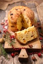 Christmas panettone Royalty Free Stock Photo