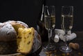 Spumante e Panettone di Natale