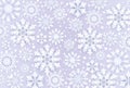 Christmas paper cut 3d snowflakes with shadow blue background. New year and Christmas design elements. Season Greetings Royalty Free Stock Photo