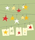 Christmas paper stars Royalty Free Stock Photo