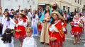 Christmas parade in Cuenca city Pase del Nino, Ecuador