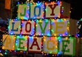 Christmas Parade Float Joy Love Peace