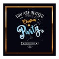 Christmas Party design template. Vector illustration