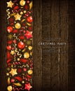 Christmas party or dinner invitation Royalty Free Stock Photo