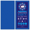 Christmas party Invitation Card Royalty Free Stock Photo