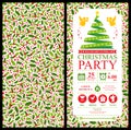 Christmas Party Invitation Card Royalty Free Stock Photo