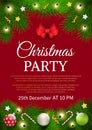 Christmas Party Invitation Poster Sample Card