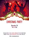 Christmas party invitation template Royalty Free Stock Photo