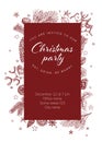 Christmas party invitation template