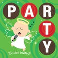 Christmas Party Invite Royalty Free Stock Photo