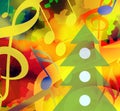 Christmas party music background Royalty Free Stock Photo