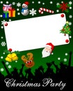 Christmas Party Placard Royalty Free Stock Photo