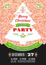 Christmas party poster design Vector abstract background