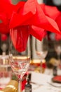 Christmas party table Royalty Free Stock Photo