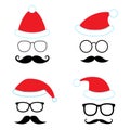 Christmas party vector set