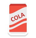 cola tin, tin pack Vector Icon that can be easily modified or edit Royalty Free Stock Photo