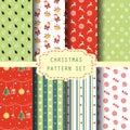 Christmas patten set 4 Royalty Free Stock Photo