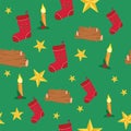 Merry Christmas vector pattern Royalty Free Stock Photo