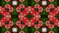 Christmas Pattern. Beautiful kaleidoscope background