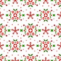 Christmas pattern, holiday theme, winter vibe, illustration with elemetns Royalty Free Stock Photo