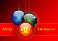 Christmas patterned balls Royalty Free Stock Photo