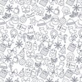 Christmas patternn background. vector illustration