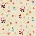 Christmas patterns with cute characters